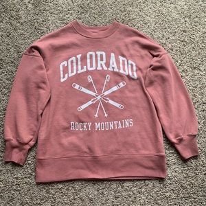 Abercrombie & Fitch Soft A&F Collection Sweatshirt Colorado Rocky Mountains S